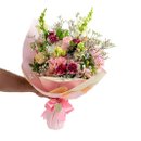 Buquê Clássico Mix de Flores em Tons Rosado
