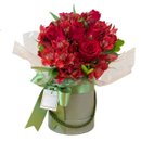 Kit Rosas Vermelhas e Bombons Baci ao Leite