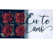 Kit 4 Rosas de Sabonetes Perfumados