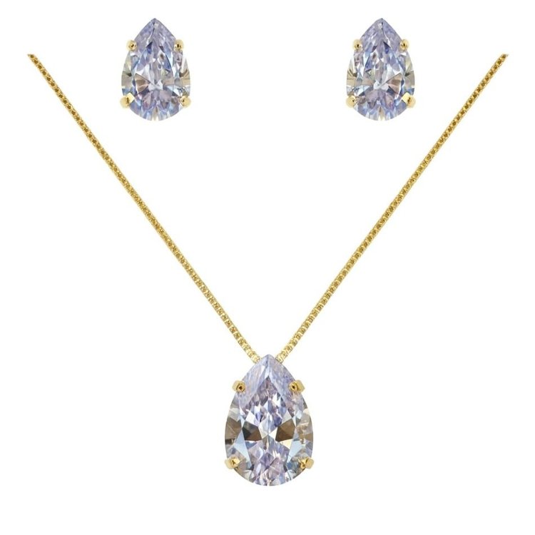 Conjunto Cristal Branco