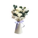 Buquê com 3 Rosas Brancas