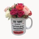 Caneca Floral  Amar Você
