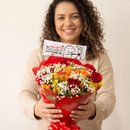 Buquê Com Barra Chocolate Flork