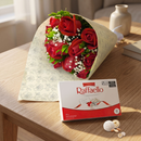Kit Buquê de 12 Rosas Vermelhas & Rafaello