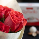 Kit Buquê de 12 Rosas Vermelhas & Rafaello