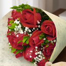 Apaixonante Buquê De 12 Rosas Vermelhas e Pelúcia