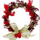 Guirlanda Natalina Com Flores Secas