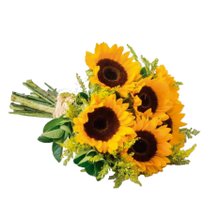 Lindo Buquê com 4 Girassol 