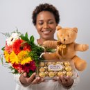 Buquê de Gerberas com Pelúcia 