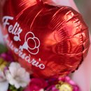 Buquê de Mix de Flores com Balão Aniversário