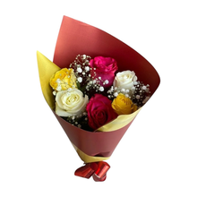 Buquê de Rosas Coloridas 