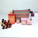 Caixa Balm Labial, Necessaire e Flores Secas