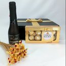 Freixenet Cordon Negro mini e Ferrero