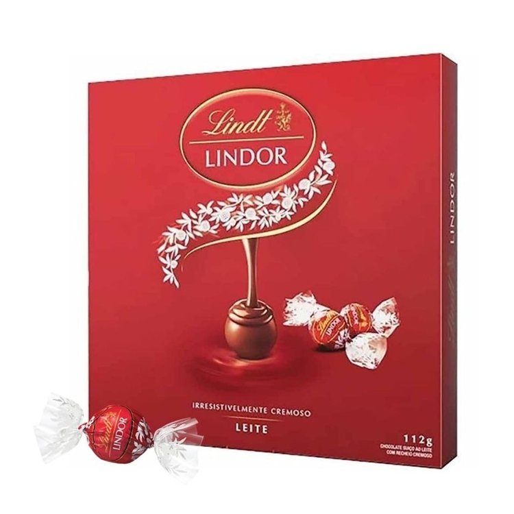 Bombom de Chocolate Suiço Lindt Lindor 112g