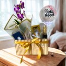 Presente com Orquídea e Charme