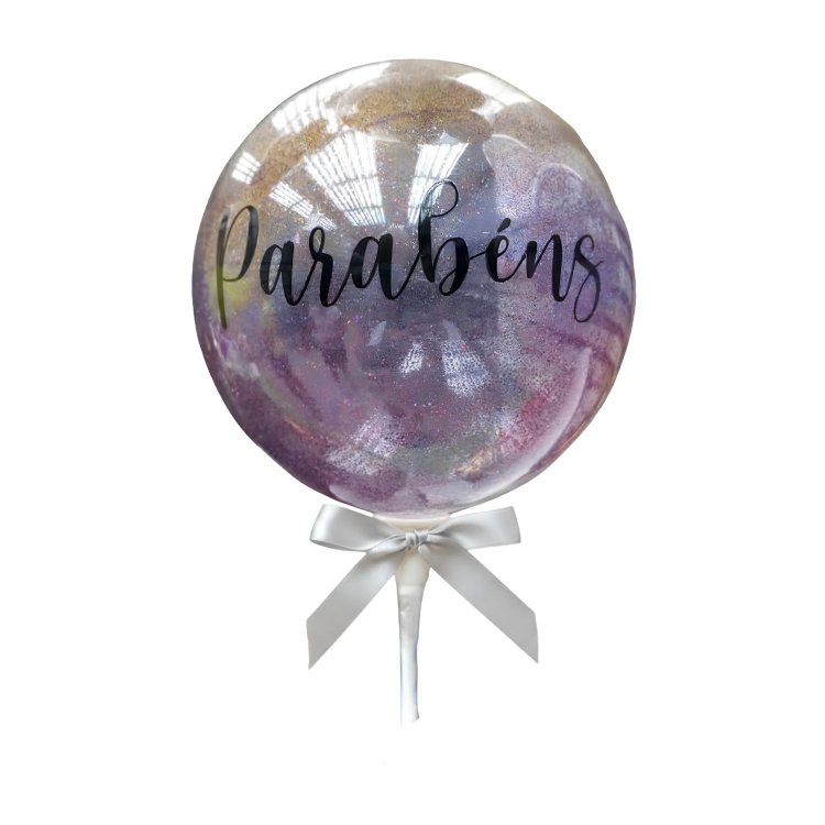 Bubble com Parabéns
