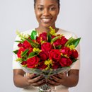 Buquê de Rosas Vermelhas com 22 Botões