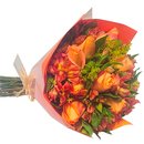 Buquê de Rosas Laranja com 12 Botões