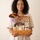 Cesta Ferrero com Nutella & Flores