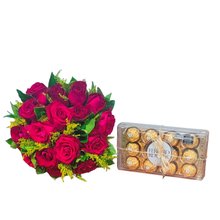 Buquê com 12 Botões com Ferrero