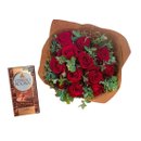 Buquê de Rosas Tradicional com Barra de Rocher