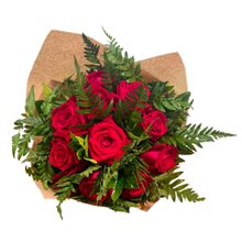 Buquê 12 Botões com Avenca