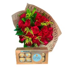 Buquê 22 Botões com Ferrero Rocher