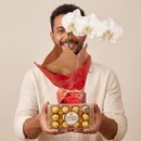 Orquídea com Ferrero