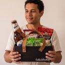 Cesta de Cerveja Felicidades na Caixa