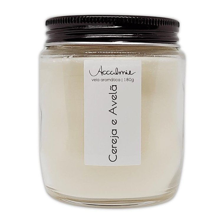 Vela Aromática Cereja e Avelã - 180g