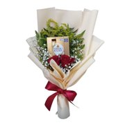 Buquê Encanto de Rosas Vermelhas