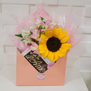 Cesta Feito Com Amor Rosé