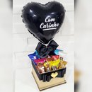 Cesta De Bombons Sortidos Afeto Black & Dourado 