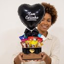 Cesta De Chocolates E Balão Afeto Black 