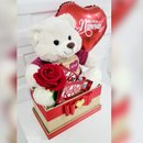 Cesta Namorados Urso E Chocolates 