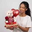 Cesta Luxo Urso de Pelúcia Com KitKat e Balão