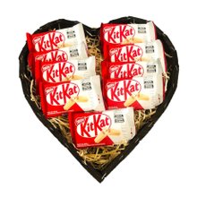 Coração KitKat Branco