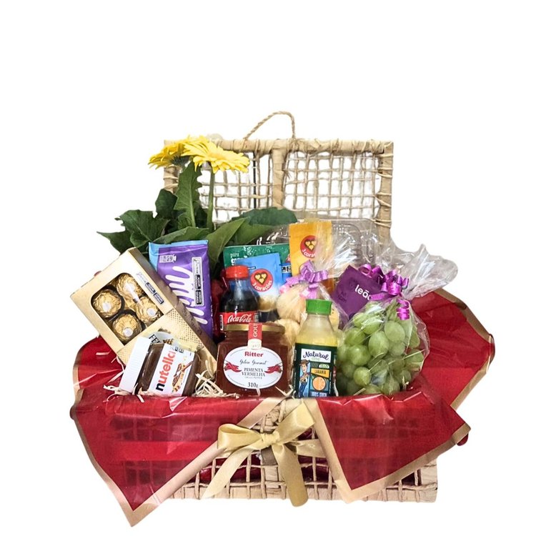 Cesta de Café da Manhã Iluminada