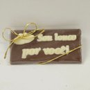 Cartão de Chocolate ao Leite Sou Louco Por Você