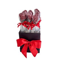 Caixa 12 Rosas de Chocolate Belga