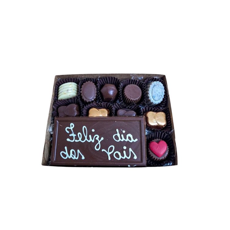 Caixa Cartão de Chocolate Feliz Dia dos Pais