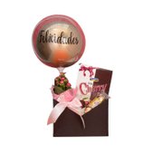 Cesta Cherry Flores e Chocolates