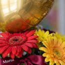 Buquê Floral Sofisticado Mix de Flores Lili com Balão