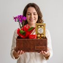 Box Surpresa com Orquídea e Chocolates