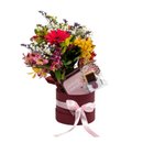 Buquê Flores com Bolachinha Dia das Mães