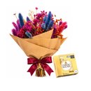 Buquê de Flores Secas Mimo e Chocolate