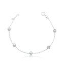 Pulseira Cartier Bolinhas 5mm - Prata 925