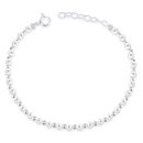 Pulseira de Pérolas e Prata 925 Legítima 3mm
