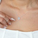 Conjunto Prata Legítima 925 Cravejado Cristal Azul