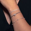 Pulseira de Prata Esteira Delicada (2mm) 19cm